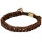 Braided Choke Leather Belgian Malinois Collar