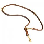 Multipurpose Leather Belgian Malinois Leash for Training, Walking and Patrolling