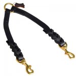 Belgian Malinois Leather Coupler Braided