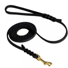 Belgian Malinois Leash Braided at Either End for Dog Shows