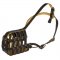 Royal Nappa Leather Basket Belgian Malinois Muzzle