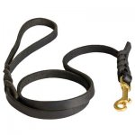 Handcrafted Braided Leather Belgian Malinois Leash for Walking and Training
