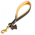 Short Leather Belgian Malinois Leash with or without Support Material