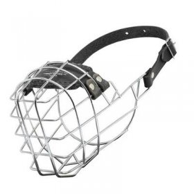 'The Silencer' Wire Cage Belgian Malinois Muzzle With One Strap