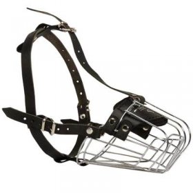 Wire Basket Belgian Malinois Muzzle for Comfortable Walking and Training