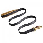 No Rubbing Nylon Belgian Malinois Leash with Support Leather Material on the Handle