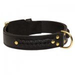 Incredible Design Belgian Malinois Braided Leather Collar