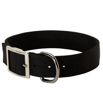 Nylon Belgian Malinois Collar with Adjustable Steel Nickel Plated Buckle