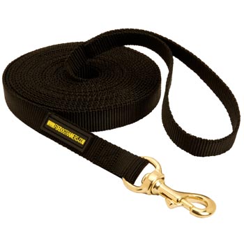 Tracking Extra Long Nylon Belgian Malinois Leash 