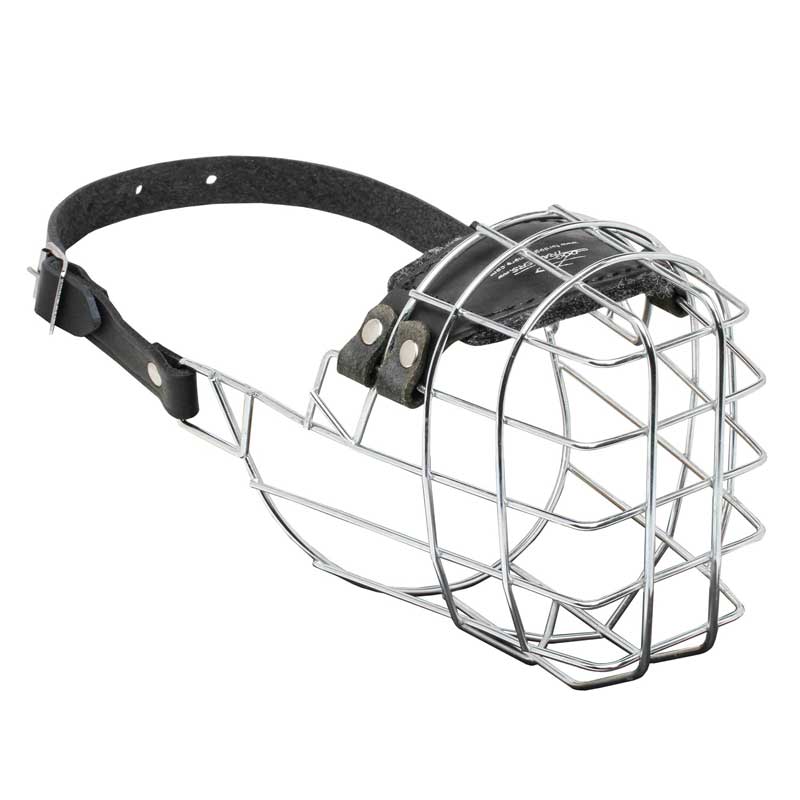 Wire Cage Belgian Malinois Muzzle With One Strap [M91125 Wire Basket