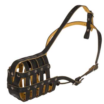 Leather Basket Belgian Malinois Muzzle