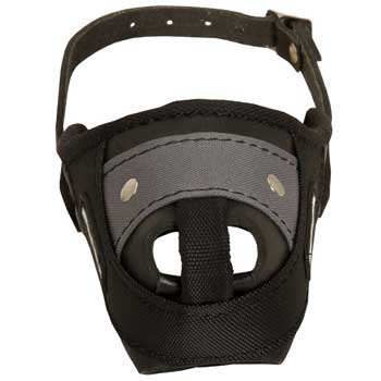 Nylon and Leather Belgian Malinois Muzzle with Steel Bar for Protection Training